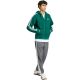 6. adidas Essentials Fleece-Kapuzenjacke für Herren mit 3 Streifen und durchgehendem Reißverschluss, Grün KZ1412