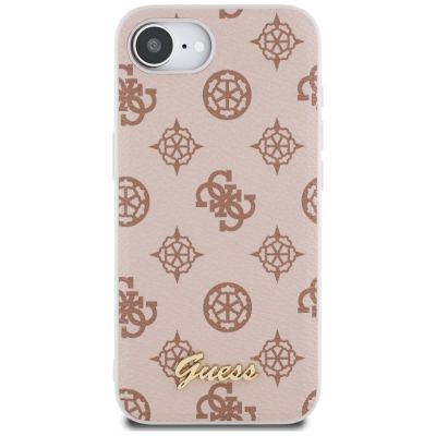 3. Guess Peony Script Logo MagSafe iPhone 16e Hülle - Braun