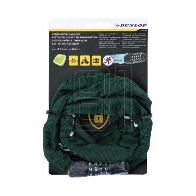 2. Dunlop Fahrradschlosskette mit Code 120 cm 1042565