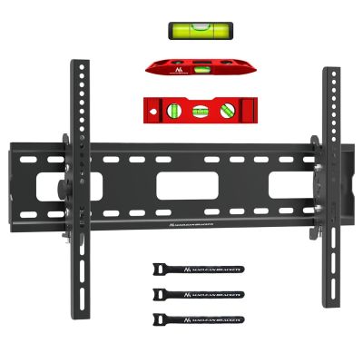 4. MACLEAN TV-Wandhalterung MAX. VESA 600X400, 32–90", 80 KG, Neigungsverstellung +15° bis -15° MC-421