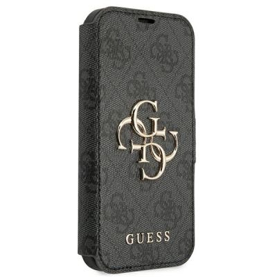 3. Guess GUBKP13X4GMGGR iPhone 13 Pro Max 6,7" grau/graues Buch 4G Big Metal Logo
