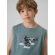 4. Ärmelloses Jungen-T-Shirt mit Aufdruck, Größe 4F 4FJRSS26TSLEM354-46S
