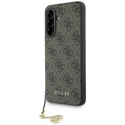 Guess 4G Charms Collection Hülle für Samsung Galaxy A36 Braun