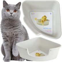 Offene Eck-Katzentoilette