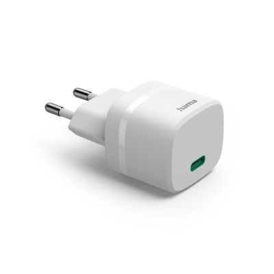 2. Hama 00201964 Handy-Ladegerät für Smartphones, Tablets, Powerbanks und Headsets, Weiß, Wechselstrom-Schnellladefunktion, intern