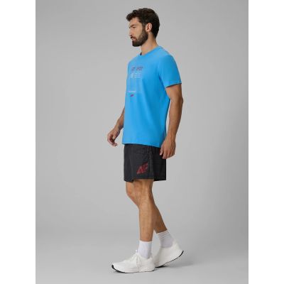 4. Herren-T-Shirt mit Aufdruck, regulär, Größe 4F 4FRSS26TTSHM4039-33S
