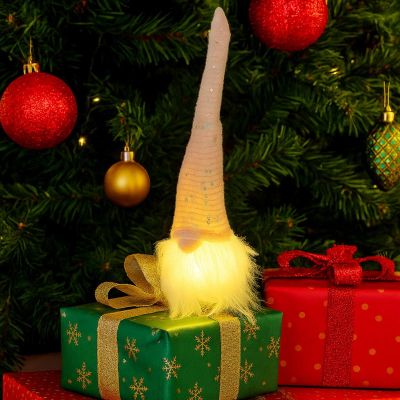 5. Dekorative LED-Weihnachtsmannfigur, 25 cm, rosa