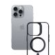 15. 3mk Satin Armor MagCase Hülle mit MagSafe iPhone 16 Pro Max – transparent mit schwarzem Rahmen