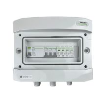 Hermetische IP65 EMITER-Wechselstromanschlussverteileranlage mit Überspannungsableiter Noark Typ 2, 40 A 3-F, FI-Schutzschalter Typ A 63 A/300 mA