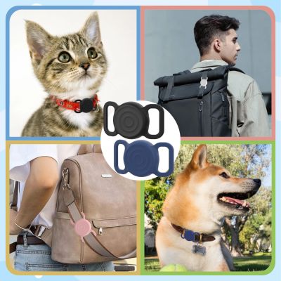8. Wasserdichte AirTag-Silikonhülle für Hunde- oder Katzenhalsband – Schwarz