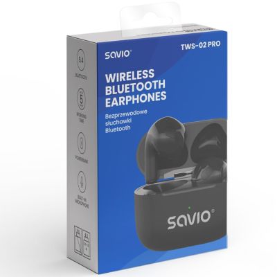 8. SAVIO Kabellose Bluetooth-Kopfhörer TWS-02 PRO