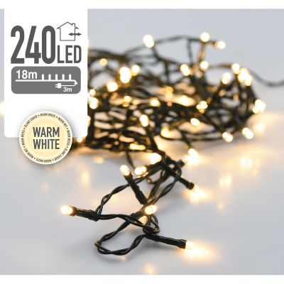 6. Lichterkette für den Weihnachtsbaum, 240 LEDs, warmweiß