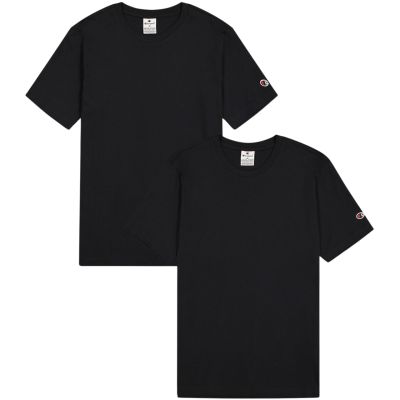 Champion Herren Kurzarm-T-Shirt 2er-Pack schwarz 220267 KK001