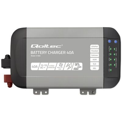 11. Intelligentes professionelles Monolith-Ladegerät für LiFePO4-, AGM-, GEL- und SLA-Batterien (40 A, 12 V)