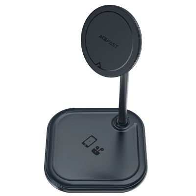 4. Acefast 15W Qi Wireless Charger für iPhone (mit MagSafe) und Apple AirPods Ständerhalter Magnethalter grau (E6 grau)