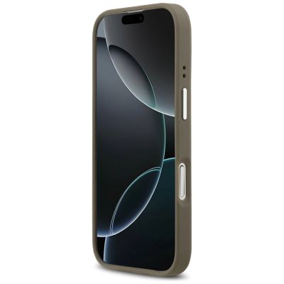 5. Guess Grained Big 4G Classic Logo iPhone 17 Hülle - Braun