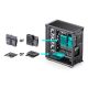 18. Jonsbo D401 PC- , Midi-Tower, ATX, gehärtetes Glas - schwarz