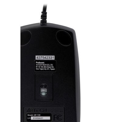 4. A4 TECH OP-720 A4TMYS43754 Maus (optisch; 800 DPI; schwarz)