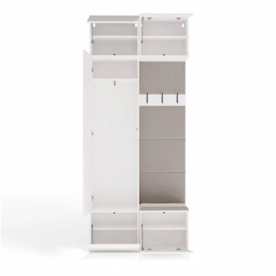 10. Garderobe HAGA II 1SZ1W Weiß