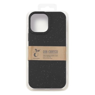 3. Eco Case Hülle für iPhone 14 Plus abbaubare Silikonhülle schwarz