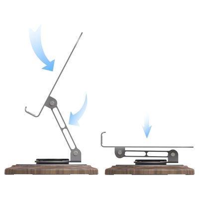 3. Dudao F17M 360° Metall-Telefonständer - grau