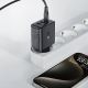 5. Acefast A57 PD 35W GaN-Ladegerät 2 x USB-A + USB-C mit 3 Anschlüssen – Schwarz