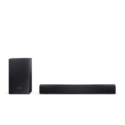 2. Kompakte Sharp 2.1 Soundbar mit kabellosem Subwoofer | HT-SBW121 Lautsprecher | 240 W | Bluetooth-Konnektivität | Kabellose Verbindung