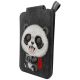 3. Nimmy New Big-Eye Cute Pets 2.0 Panda Magnet-Geldbörse mit Handyhalterung – Schwarz