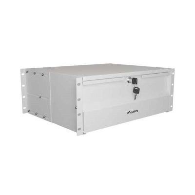 6. LANBERG Schublade für Schränke 19" 4U 360MM GRAU