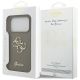 8. Guess Silikonhülle mit großem 4G-Schriftzug für iPhone 17 Pro – Braun
