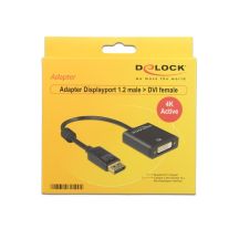 DeLOCK 62599 Adapterkabel 0,2 m DisplayPort DVI-I Schwarz