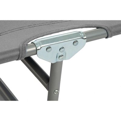 6. Faltbares Campingbett, Grau