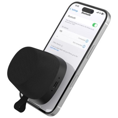 7. Dudao Y20 Kabelloser Lautsprecher mit Magnethalterung, Bluetooth 5.3 – Schwarz