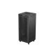 15. Lanberg 19" 37U 800X800 schwarzer Stand-Rackschrank mit perforierten Türen (Flat Pack)