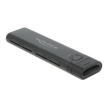 DeLOCK Externes USB-Type-C-Gehäuse für M.2-NVMe-PCIe- oder SATA-SSD – werkzeuglos