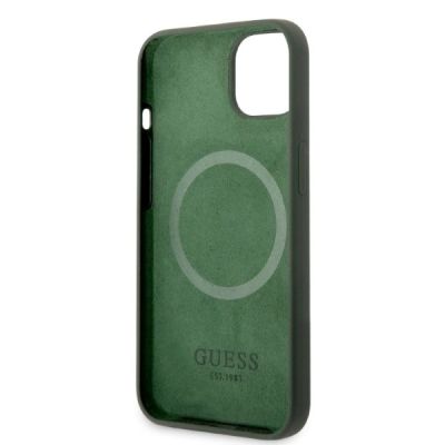 7. Guess GUHMP13MSBPLA iPhone 13 6.1" grün/khaki Hartschale Silikon Logo Plate MagSafe