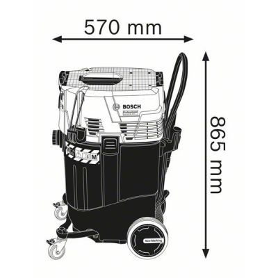 2. Bosch 0 601 9C3 300 Staubsauger, 55 l Trommelsauger, Trocken- und Nasssauger, 1380 W, beutellos