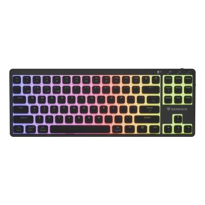 3. GENESIS Thor 430 TKL Kabellose Gaming-Tastatur USB + RF + Bluetooth QWERTZ US Englisch Schwarz