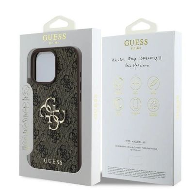 8. Guess 4G Big Logo Case für iPhone 16 Pro - Braun