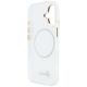 7. Guess IML Gradient Script Metal MagSafe Hülle für iPhone 17 - Weiß