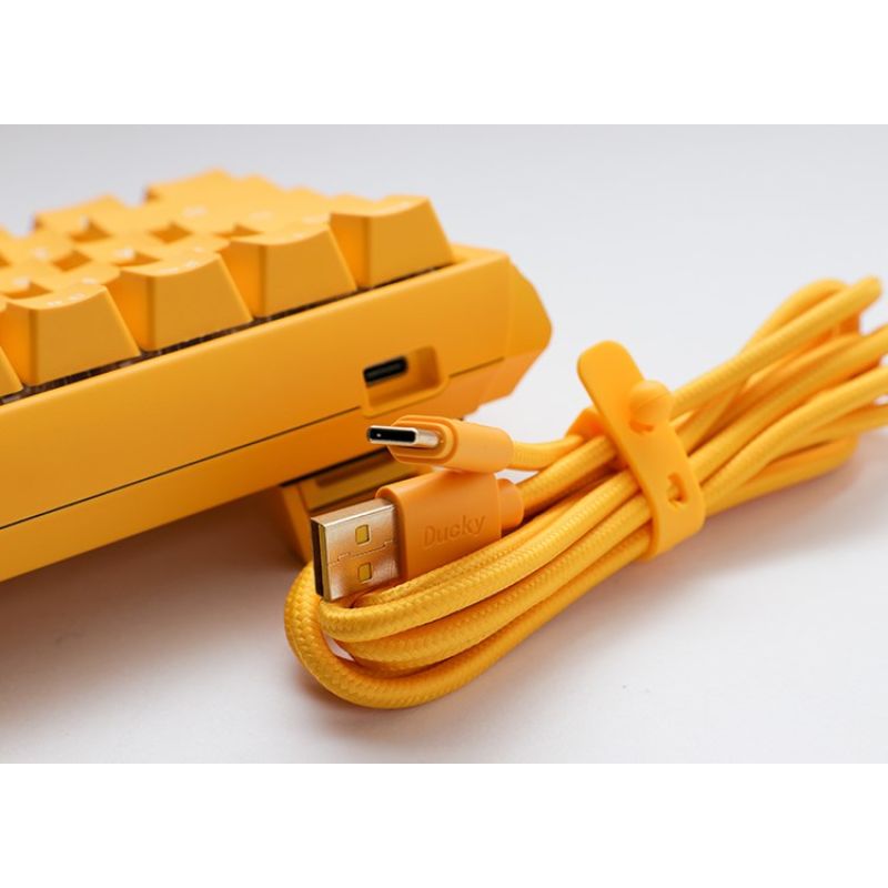 6. Ducky One 3 Gelbe Mini-Gaming-Tastatur USB Deutsch Gelb