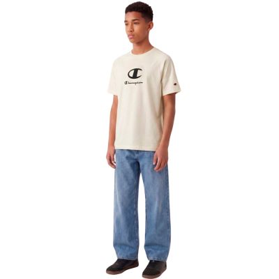 4. Champion SS Tee Hellbeige Kinder-T-Shirt 307719 YS084