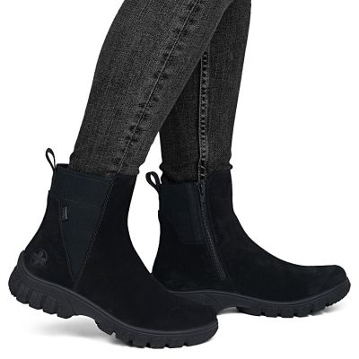 6. Wasserdichte, komfortable Damen-Lederboots in Schwarz – Rieker 7269-00