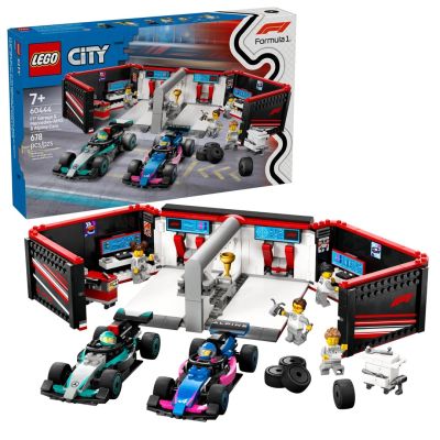 LEGO CITY 60444 Formel-1-Garage und Mercedes-AMG- und Alpine-Rennwagen