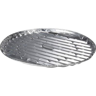 Aluminium-Grillplatten, Durchmesser 34 cm, 3 Stück