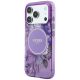 2. Guess IML Flowers Pearl Strap MagSafe Hülle für iPhone 18 Pro / 17 Pro – lila