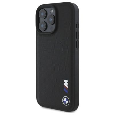 2. BMW Smooth Rubber Logo Hülle für iPhone 16 Pro Max – Schwarz