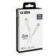 4. SBS TECABLELIGTC2W USB-C – Lightning Kabel 2 m – Weiß