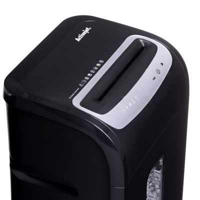 5. Activejet ASH-2502C Aktenvernichter, P-4, 28 l, 4 x 40 mm Schnipsel, 25 Blatt, schwarz
