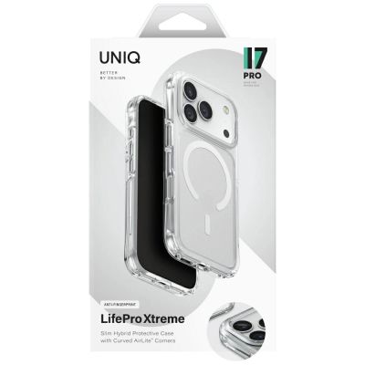 6. Uniq LifePro Xtreme Magclick Ladehülle für iPhone 17 Pro - Klar-Glitzer